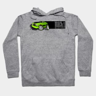 Mach 1 Green with Black Stripe Hoodie